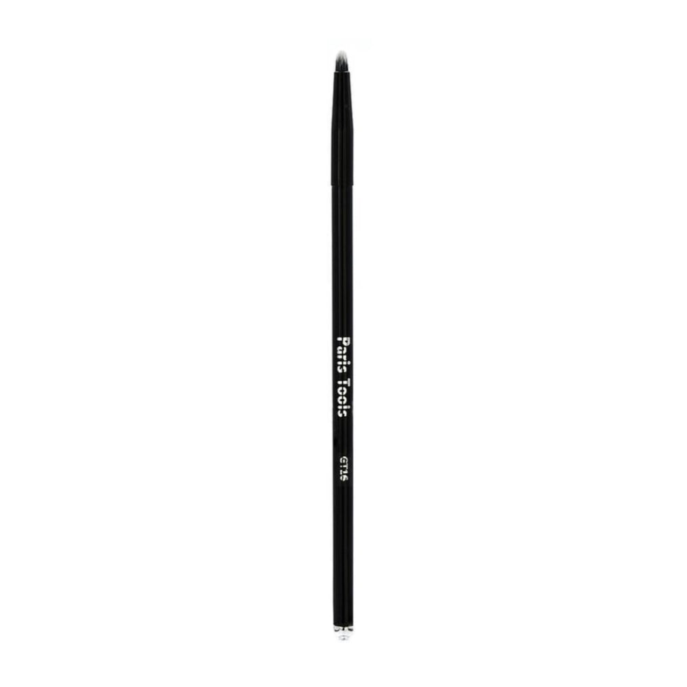 Pencil Brush - GT16, 100% synthetic and vegan brush for defining lash line, sleek black design suitable for all makeup needs.