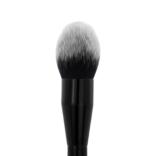 Jumbo Precision Powder Brush - GT01 for applying powders; 100% synthetic vegan makeup brush for face, neck, decollete.