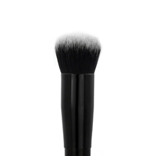 Round Buffer Brush - GT04, synthetic vegan brush for full coverage foundation application