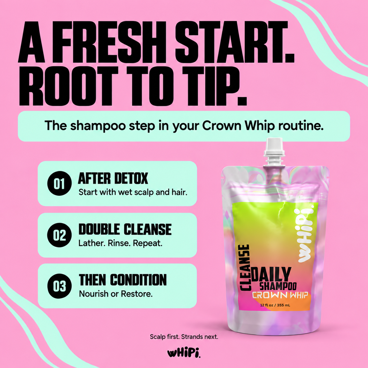 Cleanse – Crown Whip Daily Shampoo
