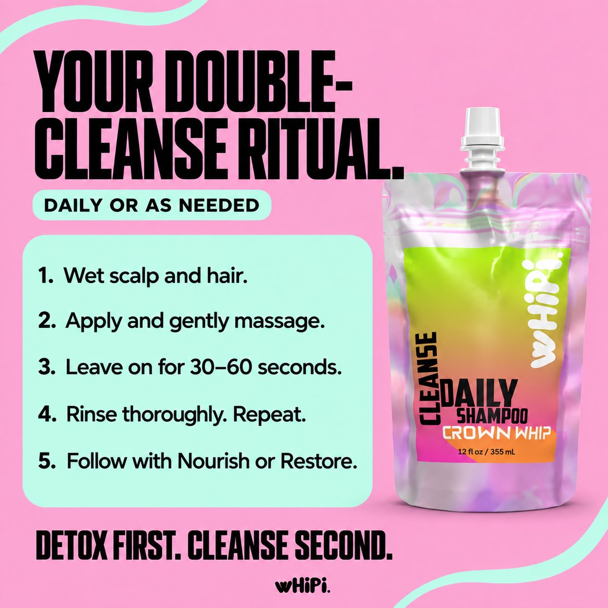 Cleanse – Crown Whip Daily Shampoo