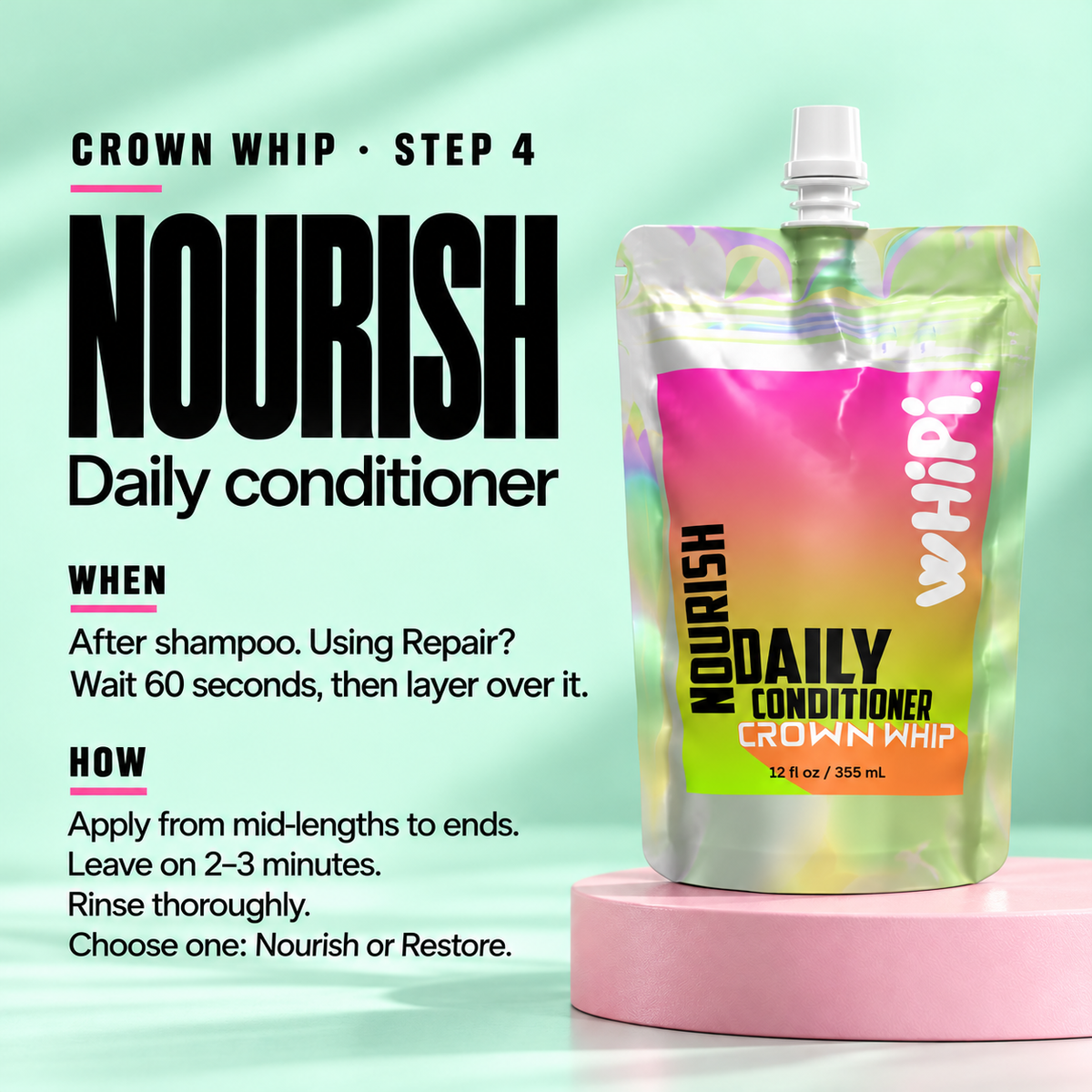 Nourish – Crown Whip Daily Conditioner