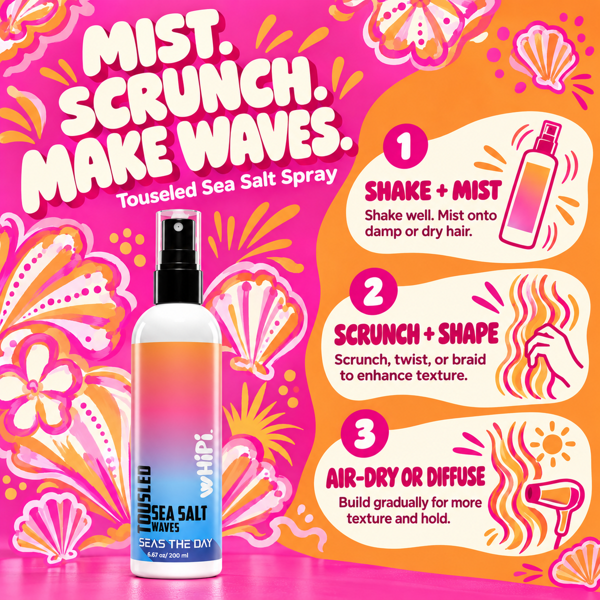 Seas The Day Touseled Sea Salt Spray