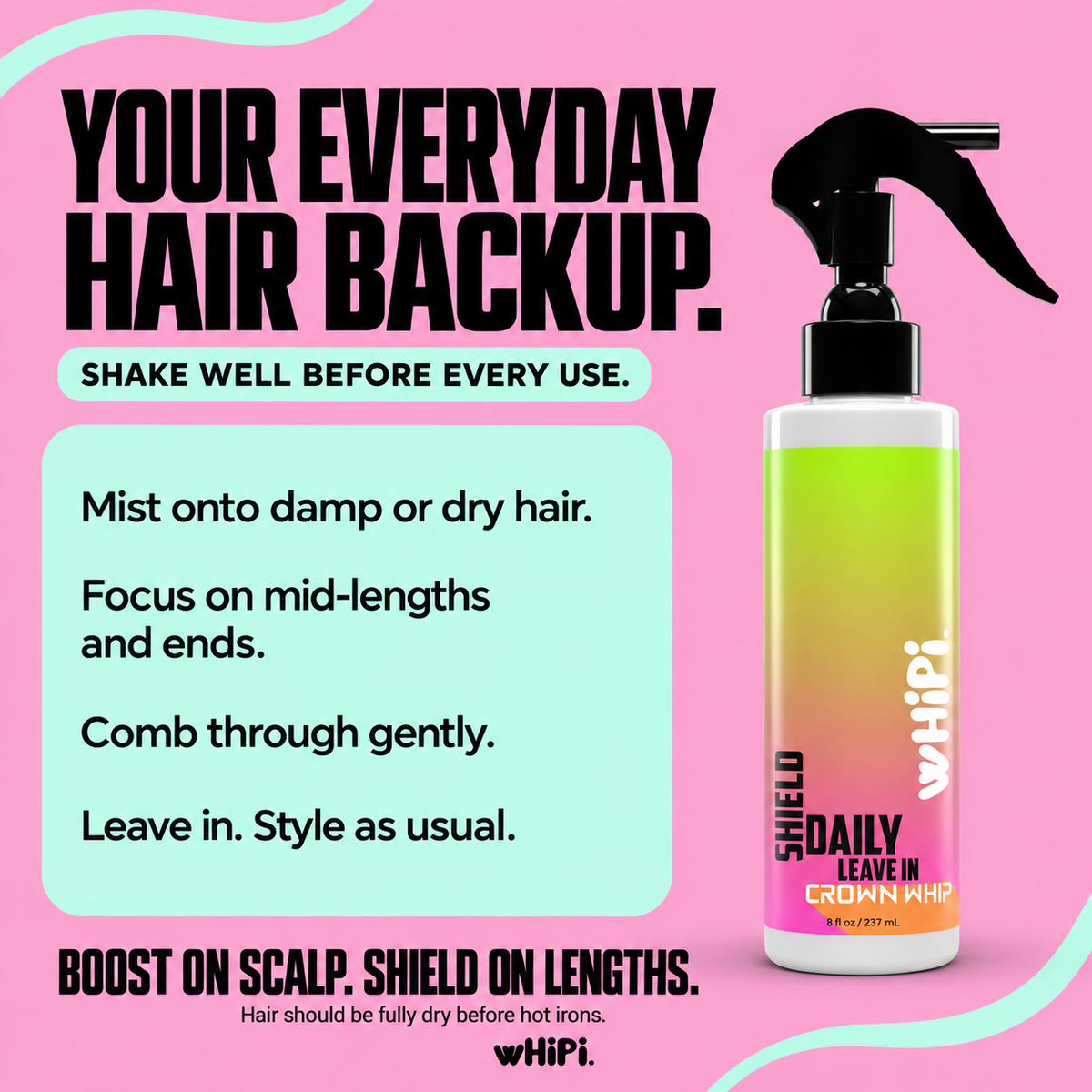 SHIELD- Crown Whip- Protection Mist