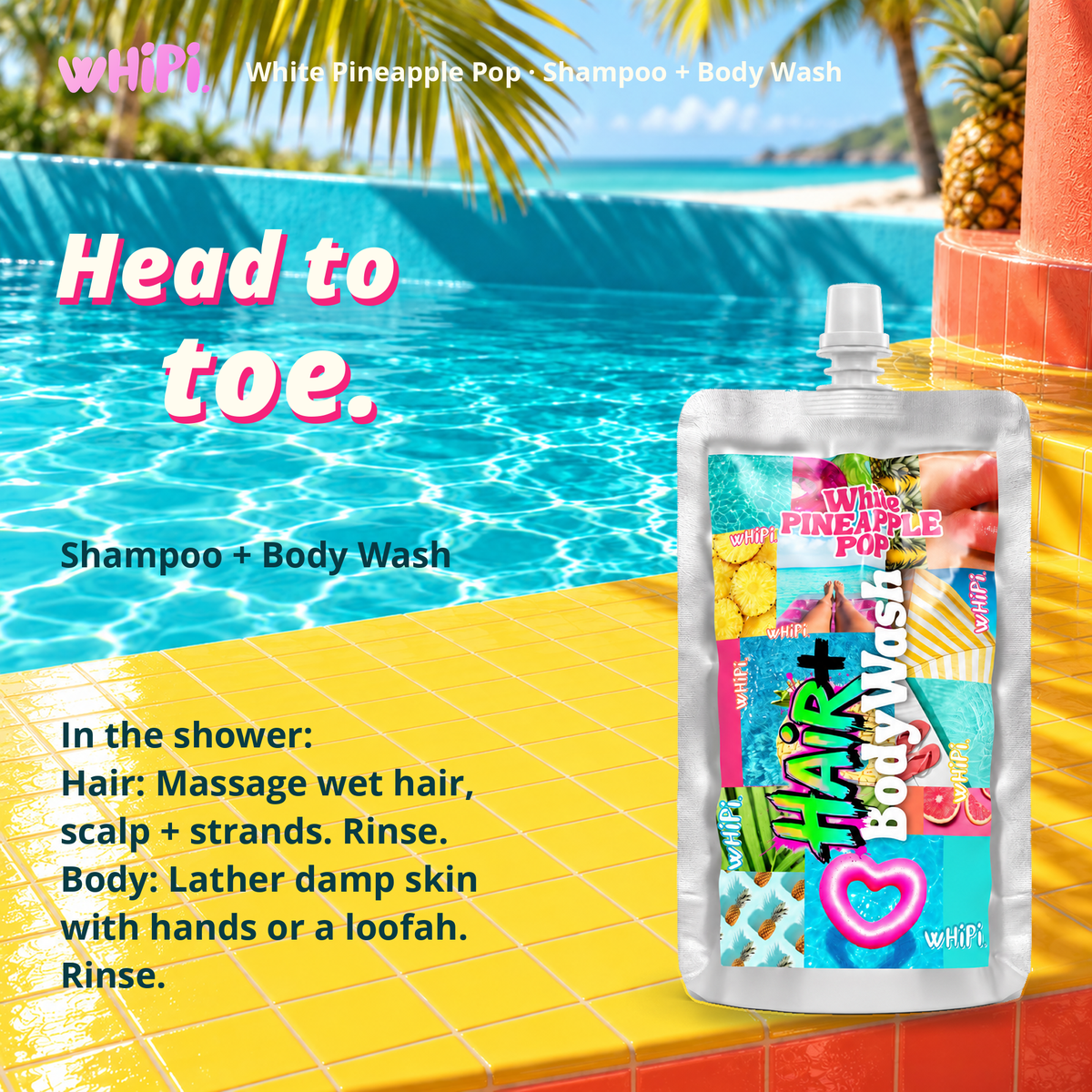 White Pineapple Pop Shampoo-8 oz
